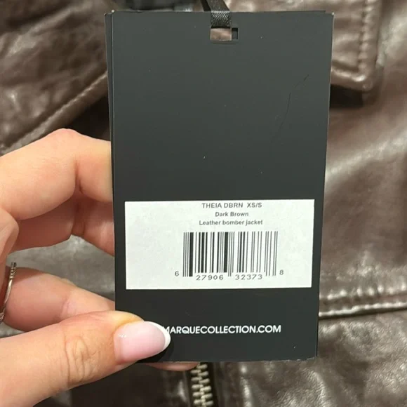 Lamarque Dark Brown Leather Jacket - Picture 5 of 8